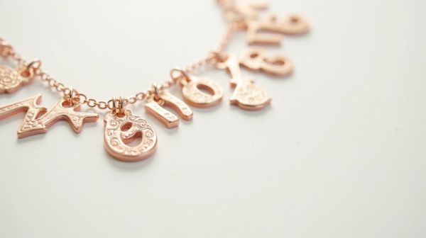 Personalized number charms for unique jewelry designs
